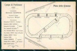 Pordenone Città Campo Di Cavalleria Militare Pista Della Comina Cartolina RT0080 - Pordenone