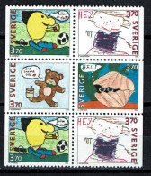 Sweden - 1995 - Yv 1877/80 - Greeting Stamps, Dessins D'enfants - MNH - Ungebraucht