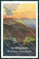 Napoli Città Vesuvio Ferrovia E Funicolare Cartolina RT1821 - Napoli (Naples)