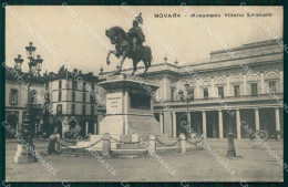 Novara Città Monumento Vittorio Emanuele Cartolina RT2859 - Novara