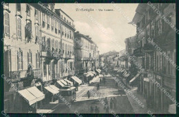 Imperia Ventimiglia Via Cavour Tram Cartolina RT1903 - Imperia