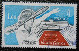 2012 France 1978 Oblitéré  Cinquantenaire Du Stade Roland Garros Tennis - Usados