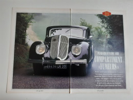 Coupure De Presse Automobile Panhard Dynamic De 1939 - Coches