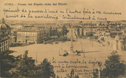 Italy Roma Piazza Del Popolo Vista Dal Pincio - Plaatsen & Squares