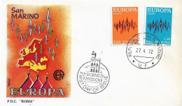 Fdc Roma: EUROPA (1972) No Viaggiata - FDC