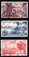 Guadeloupe  - 1947 - Vues  -  PA 13 à 15 - Oblit - Used - Poste Aérienne