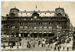 CPSM Dentelée 10.5 X 15 PARIS Gare St Lazare  Cour Du Havre - Pariser Métro, Bahnhöfe