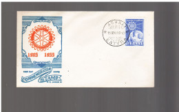 Grecia- 1956 Fdc Rotary - Rotary Club