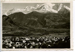 CPSM Dentelée 10.5 X 15 Haute Savoie  SALLANCHES Et Le Mont Blanc - Sallanches