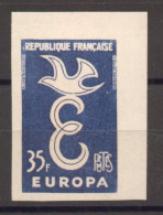 Superbe Coin De Feuille 35 F Europa YT 1174 De 1958 Sans Trace Charnière - Unclassified