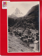 ZERMATT 1934 Carte Photo Langenberger Vue Générale - Zermatt