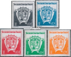 Französ. Gebiete Antarktis 474-478 (kompl.Ausg.) Postfrisch 2002 Wappen - Unused Stamps