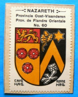 Oost Vlaanderen N060 Nazareth Timbre Vignette 1930 Café Hag Armoiries Blason écu TBE - Té & Café