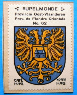 Oost Vlaanderen N062 Rupelmonde Kruibeke Timbre Vignette 1930 Café Hag Armoiries Blason écu TBE - Tee & Kaffee