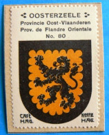 Oost Vlaanderen N080 Oosterzeele Oosterzele Timbre Vignette 1930 Café Hag Armoiries Blason écu TBE - Tee & Kaffee