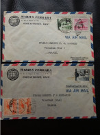 2 Lettres PORT AU PRINCE Destination France 1955 Et 1956 (sans Correspondance ) - Haití