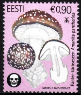 ESTONIA 2020-21 FLORA Plants: Gift Mushroom, MNH - Hongos