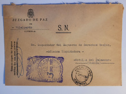 JUZGADO DE PAZ VILALPARDO CUENCA - Franchigia Postale