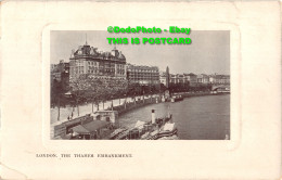 R435707 London. The Thames Embankment. Tuck. Glosso. Platemarked Postcard 5676 - Altri & Non Classificati