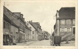 DRULINGEN ( Bas Rhin )Un Coin Du Village Voitures Commerce Peu Courant  RV - Drulingen