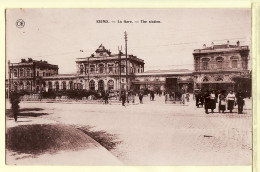 26189 / ⭐ REIMS 51-Marne La Gare Façade Grille Entrée The Station Cptrain 1920s- OR BRUNEL MATOUGUES  - Reims