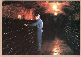 26323 / ⭐ Region CHAMPAGNE Remuage Manuel Bouteilles En Cave Viticulture CP Toilée 1980s Cpagr - Wijnbouw