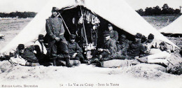 26244 / ⭐ Militaria 51-Marne MOURMELON Le GRAND VIE Au CAMP Sous Tente 12.08.1908 - Librairie Militaire GUERIN N°72 - Mourmelon Le Grand