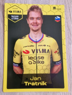 Card Jan Tratnik - Team Visma-Lease A Bike - 2024 - Cycling - Cyclisme - Ciclismo - Wielrennen - Cyclisme