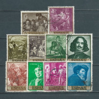 ESPAÑA 1959—Serie Completa VELAZQUEZ 927-936, 1238-1247 (o) Timbres Oblitérés Mi 1135/1144 - Gebraucht