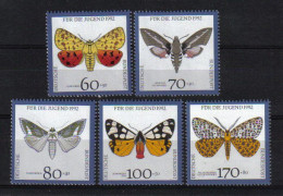 DBP 1992 Butterflies Y.T. 1430/1434 ** - Neufs