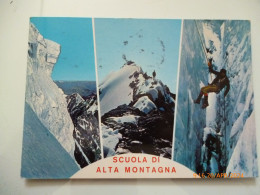 Cartolina Viaggiata "SCUOLA ALTA DI MONTAGNA" 1985 - Klimmen