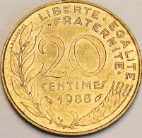 France - 20 Centimes 1988, KM# 930 (#4274) - 20 Centimes