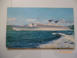Cartolina Viaggiata "ITALIA Società Di Navigazione Genova T/n MICHELANGELO" 1967 - Steamers