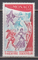 Monaco 1973 - Festival Mondial Du Theatre Amateur, Mi-Nr. `083, MNH** - Unused Stamps