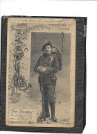 Théme- Militaria- Beau Portrait D'un " CHASSEUR ALPIN Du 30eme BATAILLON"  équipé De Son " BARDA  " - Regimente