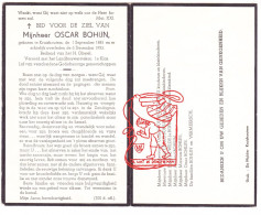 DP Oscar Bohijn ° Kruishoutem 1883 † 1953 Glorieux Claus De Wilde Vermeersch - Images Religieuses