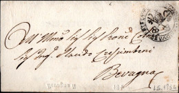 B8 - LETTERA  DA BEVAGNA 1854 - ...-1850 Préphilatélie