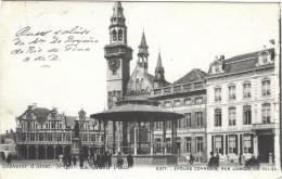 Souvenir D'Alost La Grand Place 1903 Animée - Aalst