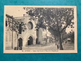 83/ Hyeres église Saint Louis Et Place De La République - Hyeres