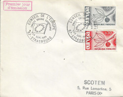 FRANCE. FDC. EUROPA CEPT. STRASBOURG. 1965 - 1960-1969