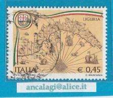 USATI ITALIA 2004 - Ref.0940A "REGIONI D'ITALIA: Liguria" 1 Val. - - 2001-10: Oblitérés