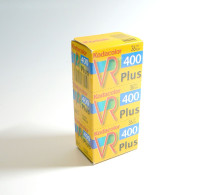 Pack, Pellicule Kodak VR PLUS 3 X 36, ISO 400/27 - 35mm -16mm - 9,5+8+S8mm Film Rolls