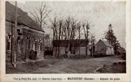 MAUCOURT   ( SOMME )  GUERRE 1914 _ 1915 . ASPECT DU PAUS - Oorlog 1914-18