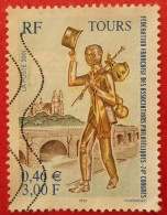 3397 France 2001 Oblitéré Congrès FFAP Tours Statuette De Compagnon De Jean Bourreau - Used Stamps