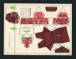 CHROMO Système  Cartonné Découpage Grands Magasins Du Louvre Maison Alsacienne - Other & Unclassified