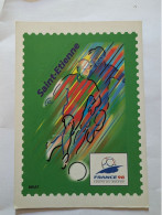 CP - Coupe Du Monde France Football 1998 Saint Etienne Port Prepayé La Poste Illustrateur Briat - Voetbal