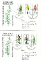 1974 Flora - Flowers Orchids Mi-2135/40 3 FDC  DDR/Germany - 1950-1970