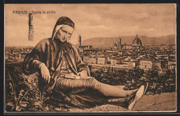 Cartolina Firenze, Dante In Esilio  - Firenze (Florence)