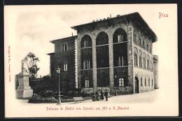 Cartolina Pisa, Palazzo De Medici Ora Spinola Cn Mto. G. Mazzini  - Pisa