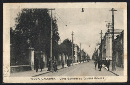 Cartolina Reggio Calabria, Corso Garibaldi Dai Giardini Pubblici  - Reggio Calabria